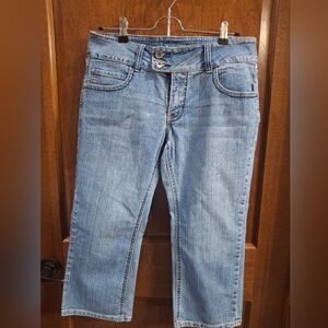 90' s Vintage Women's Blue Jeans Capri size 6